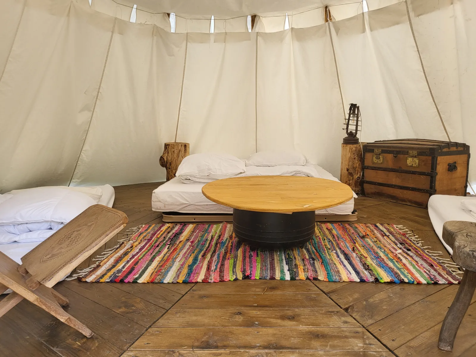 Tipi de l'Éco-camping L'Alternatif, Huriel : image 4