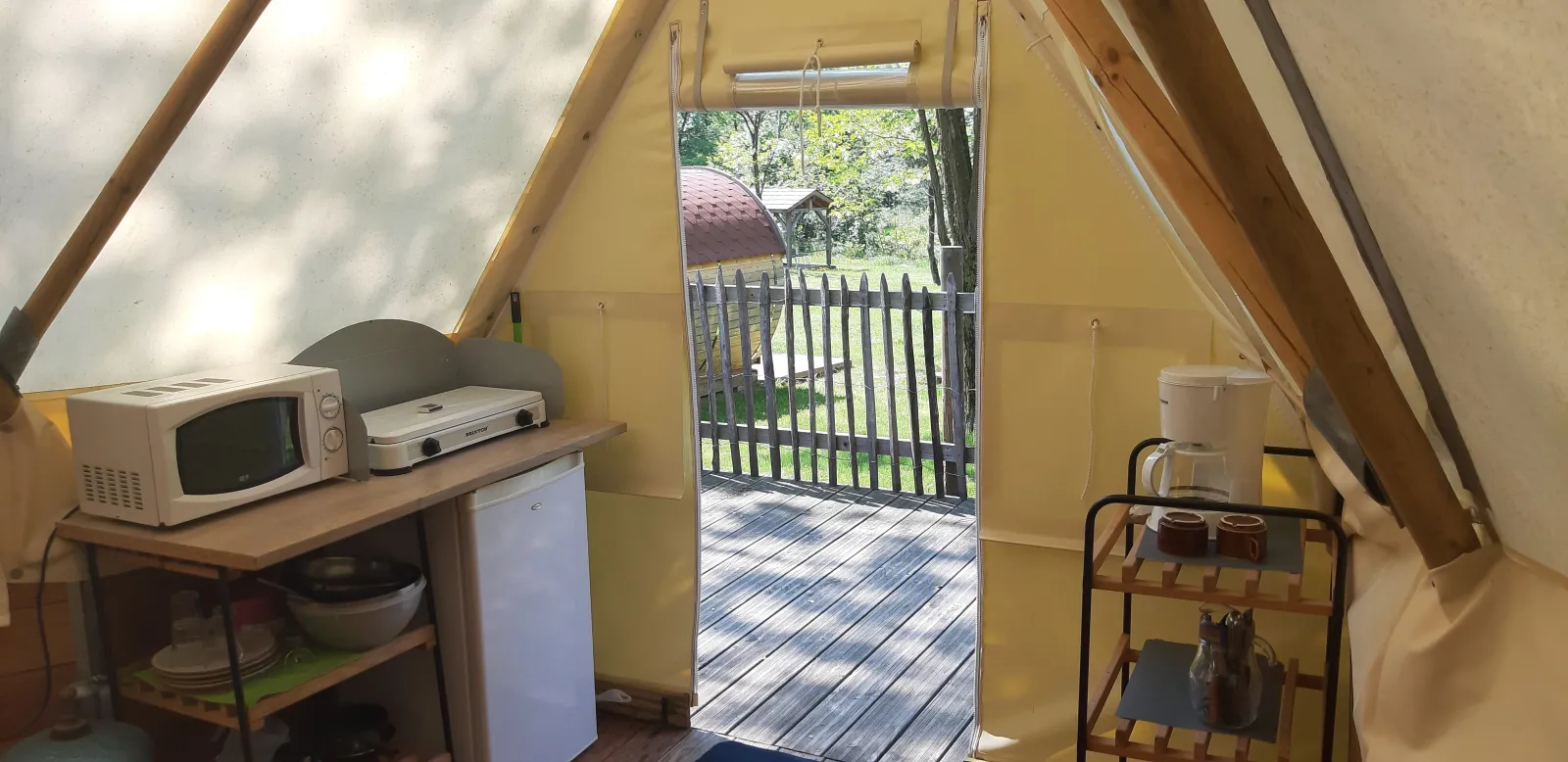 Tipi-Lodge sur pilotis du Viaduc, Arlebosc : image 5