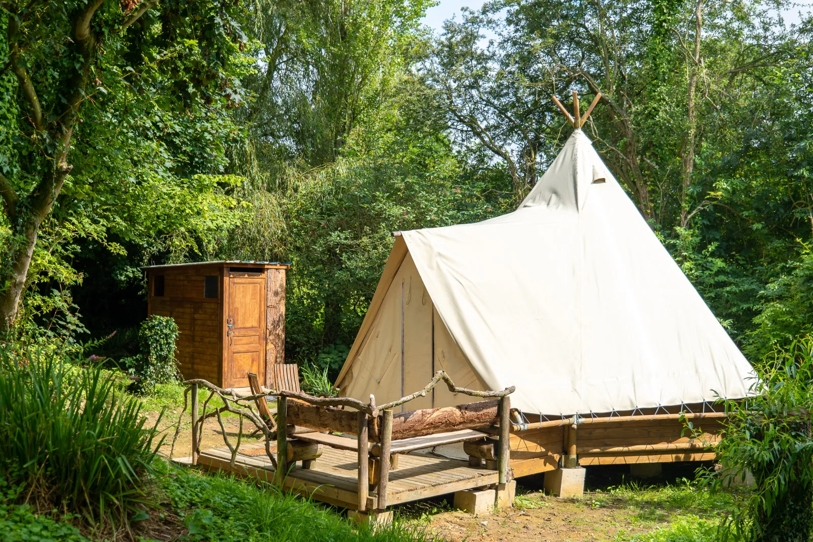 Tipi Trappeur famille, Caumont-sur-Aure : image 2