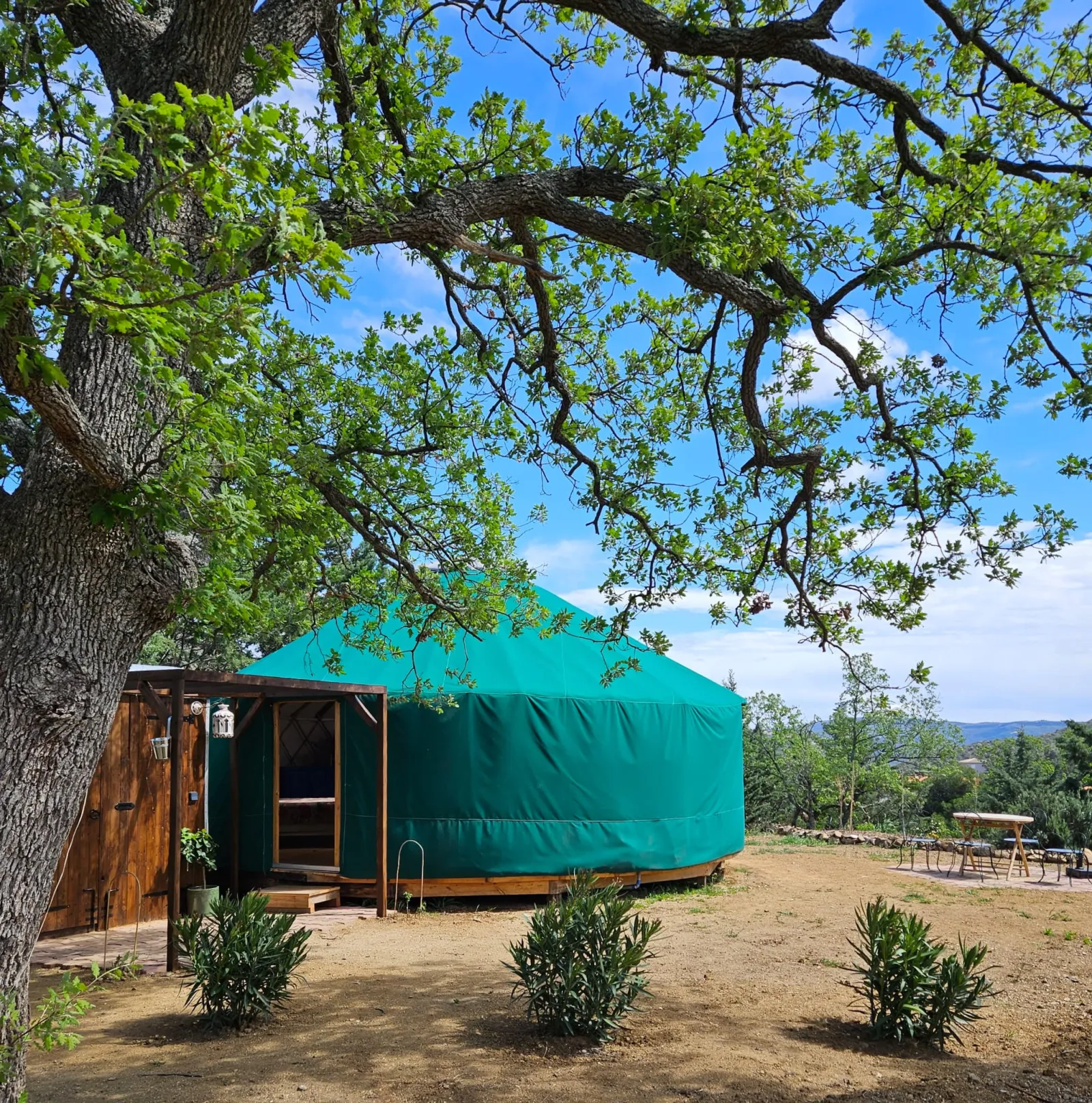 La Yourte Bambou (yourte contemporaine), Ansignan
