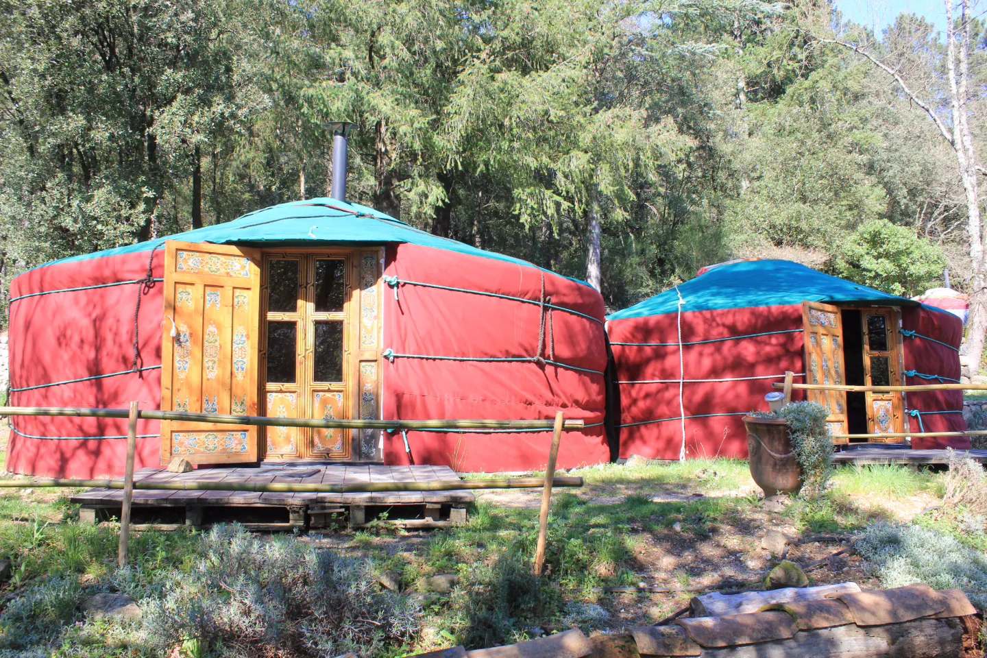 Yourte Chamanïa du Campement Découverte, Lasalle : image 4