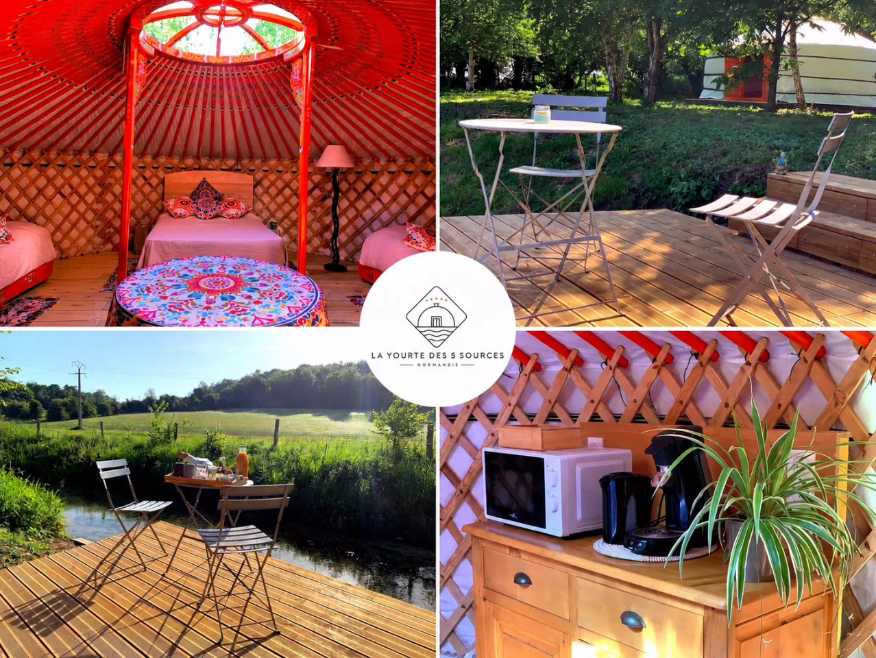 Yourte des 5 Sources (yourte traditionnelle), Saint-Germain-des-Essourts
