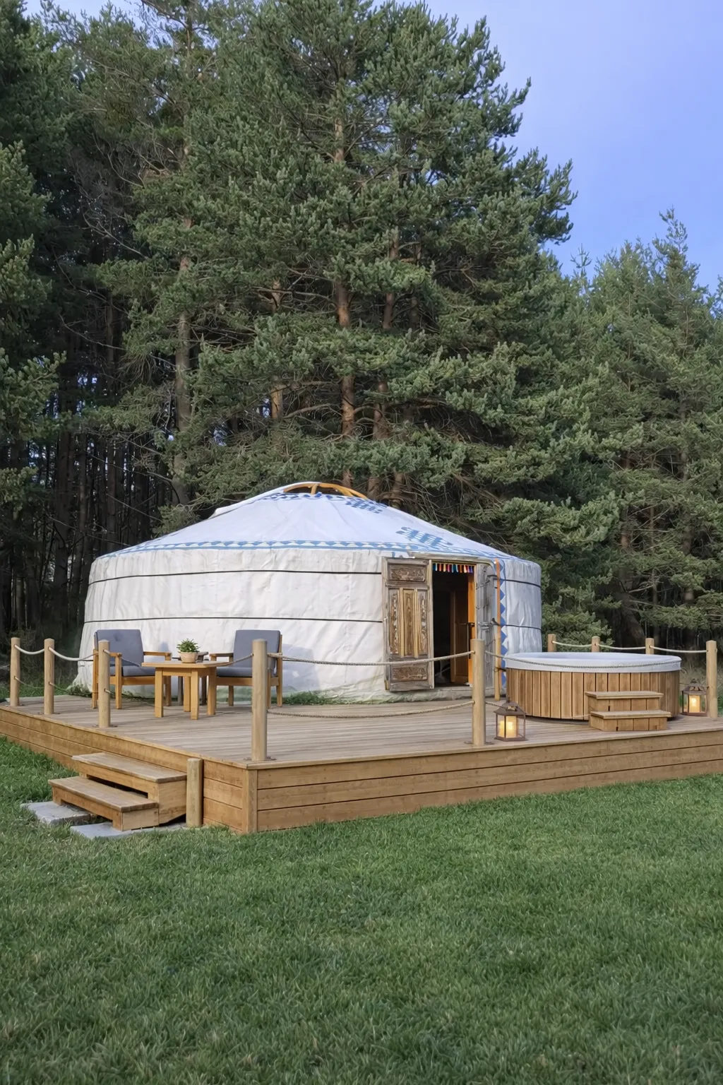 Yourte Méloa avec jacuzzi, La Bastide : image 3