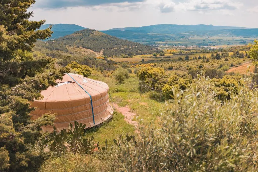 Yourte mongole du Gîte Saint Roch (yourte traditionnelle), Tuchan